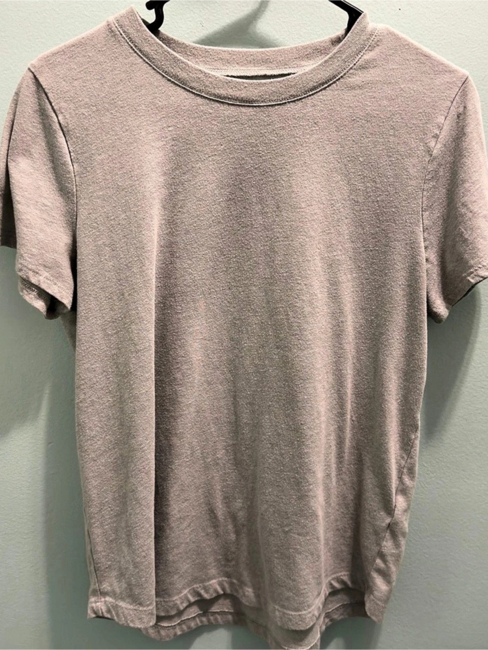 Madewell Whisper Cotton Crewneck Tee Short Sleeve Sage Grey Large